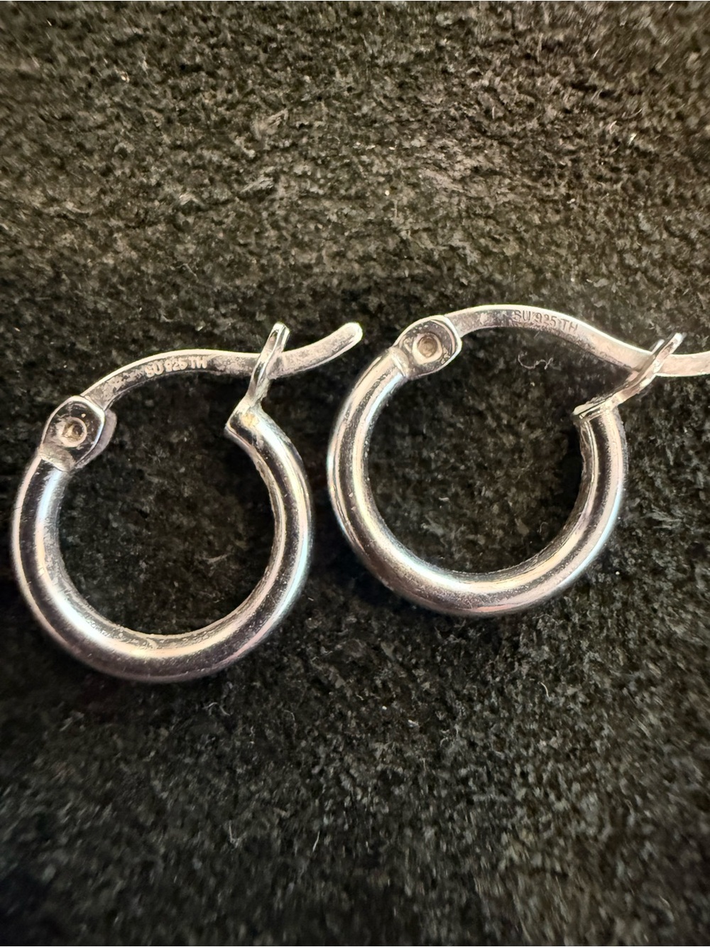 Sterling Silver Chunky Hoop Earrings - Minimal Everyday Style